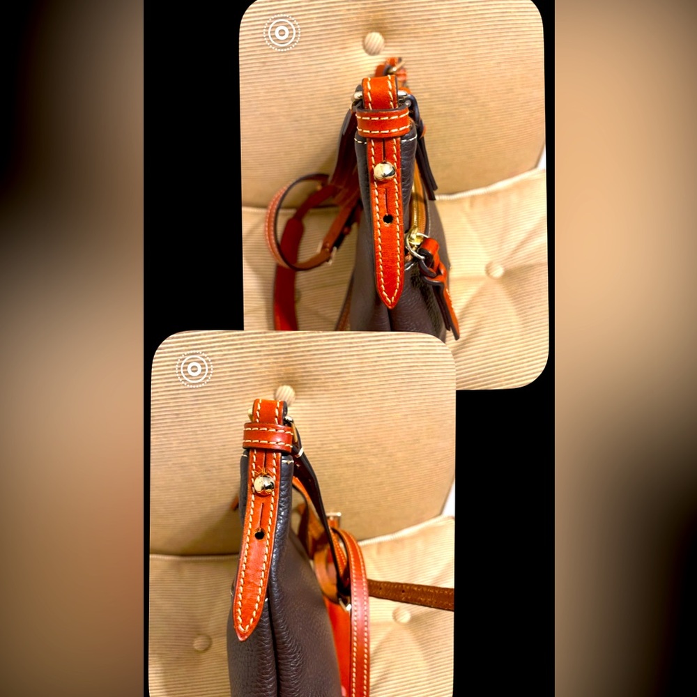 🔥Dooney & Bourke Pebble Grain Leather Ginger Crossbody with COA!🔥 - Picture 8 of 16